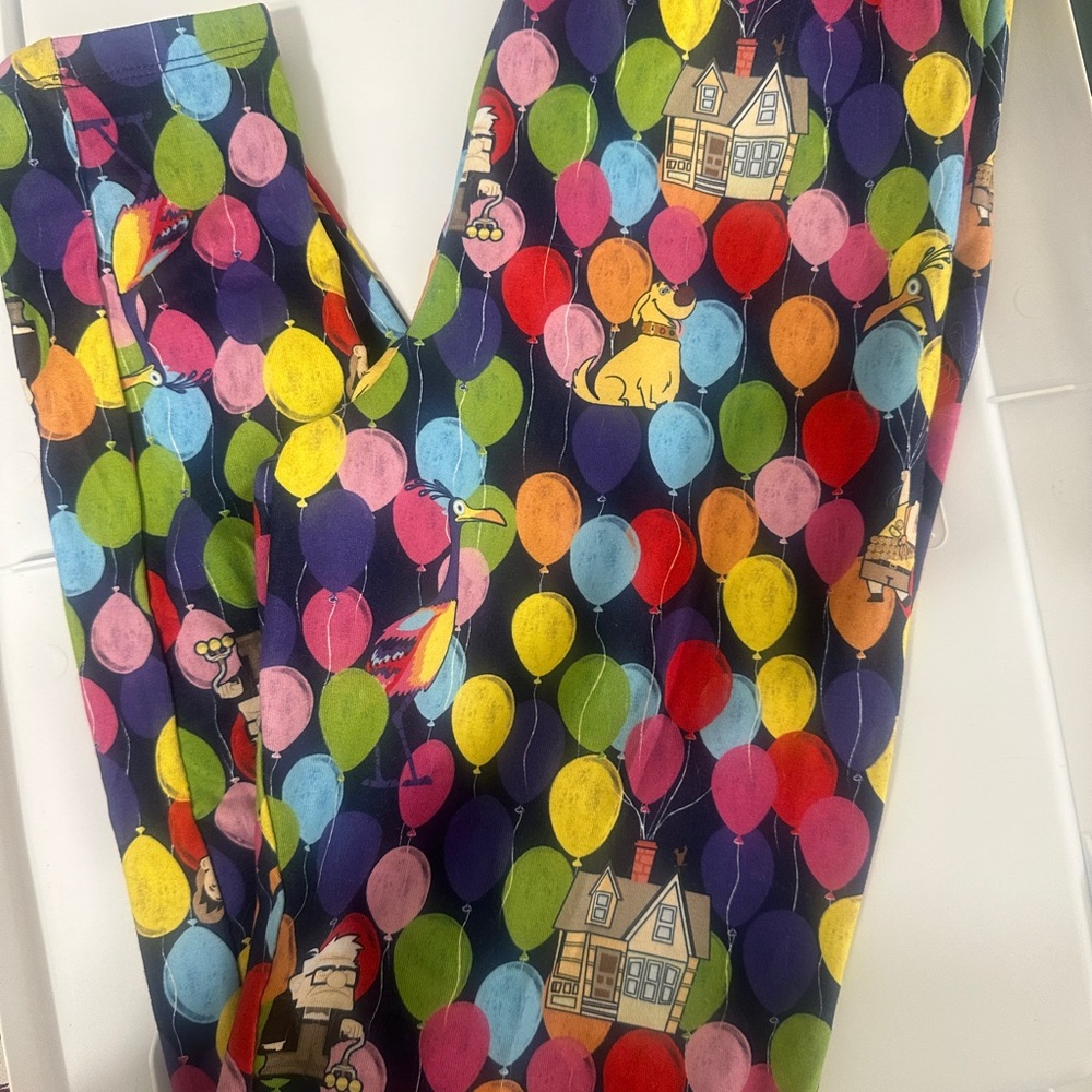 Disney Multi-Color Balloon Print Tank Top - Navy Background